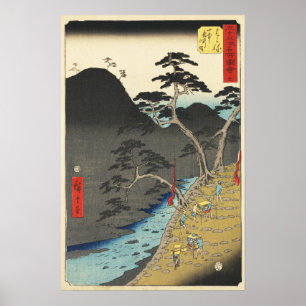 Hakone, Japón: Impresión Vintage Utagawa en Grabad