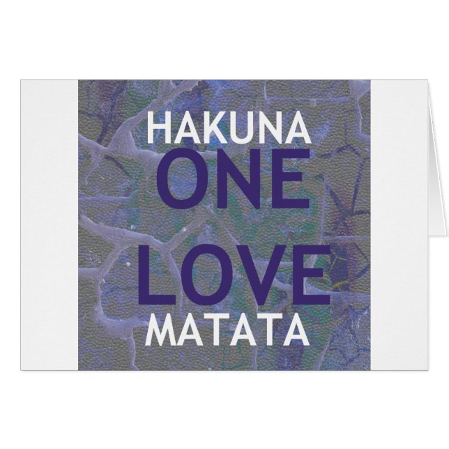 HAKUNA MATATA (Anverso (Horizontal))