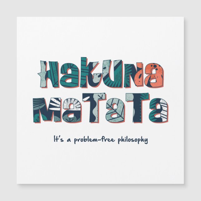 Hakuna Matata (Anverso)