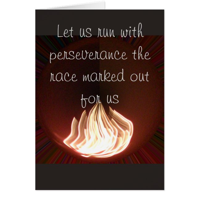 Hakuna Matata corre con tarjeta de perseverancia (Frente)