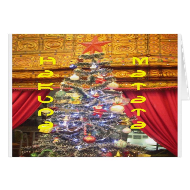 Hakuna Matata Feliz Navidad y Feliz Año Nuevo. p (Anverso (Horizontal))