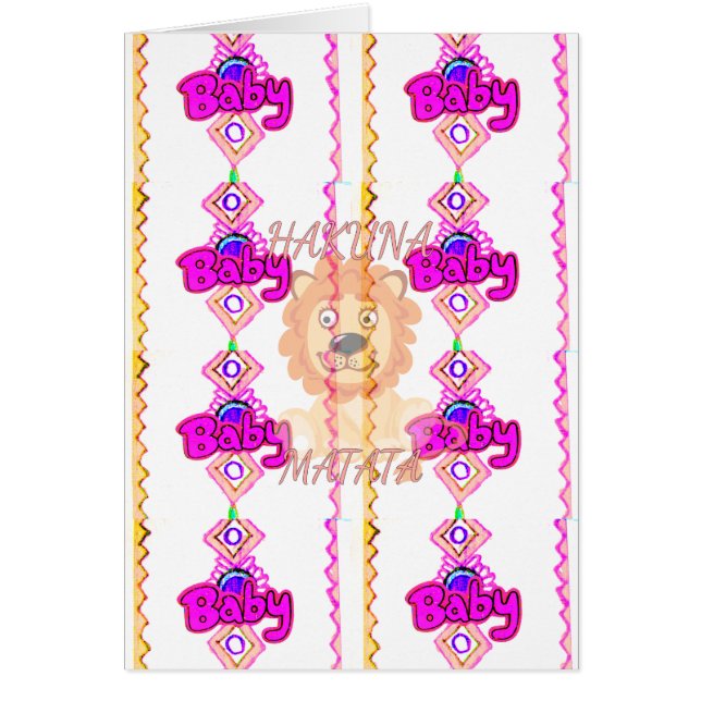 Hakuna Matata: Hermoso motivo de diseño de león be (Frente)