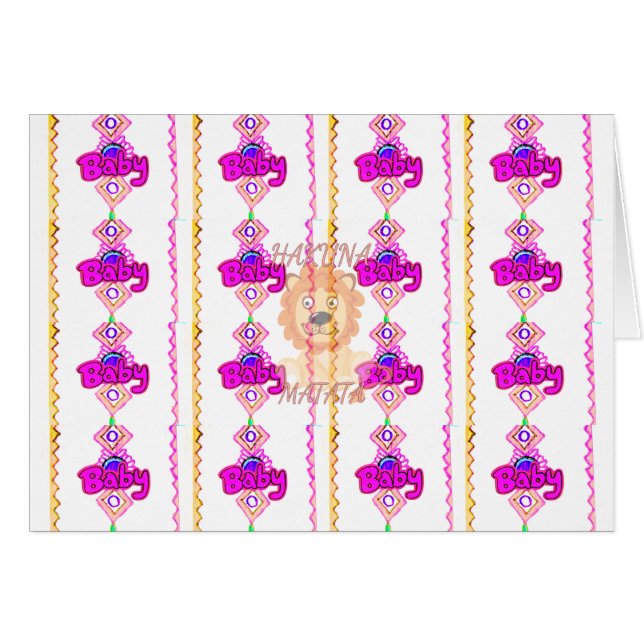 Hakuna Matata: Hermoso motivo de diseño de león be (Anverso (Horizontal))