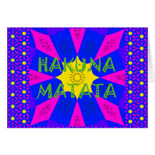 Hakuna Matata Hermosos Colores de Diseño Increíble