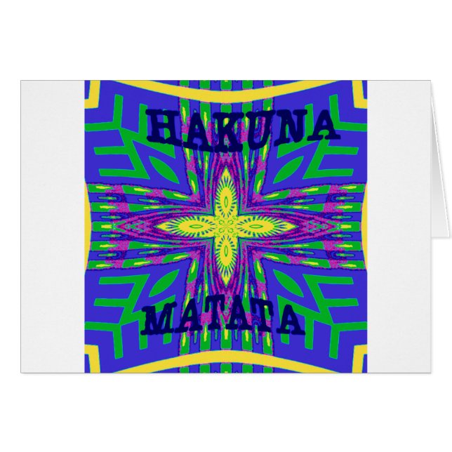 Hakuna matata Mombasa Kanga (Anverso (Horizontal))