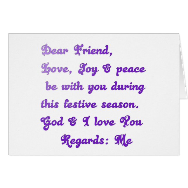 Hakuna Matata Querido Amigo Ama la alegría la paz  (Anverso (Horizontal))