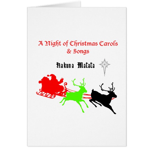 Hakuna Matata Santa's gifts with carol singing.png (Frente)