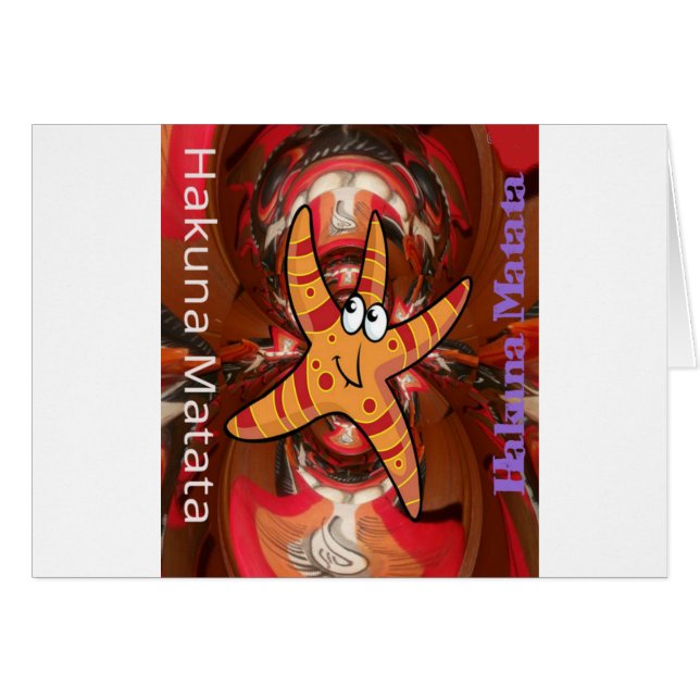 Hakuna Matata Starfish Design (Anverso (Horizontal))
