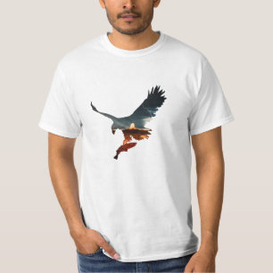Halcón de camisetas con cola roja 