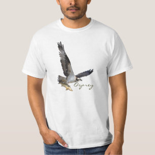 Halcón de pez Osprey con camiseta de captura de pe