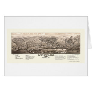 Halcón negro, mapa panorámico del CO - 1882