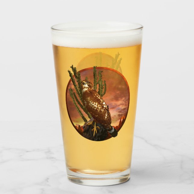 Halcón rojo de hombro LUCES DESIERTAS ÚLTIMAS (Reverso (lleno))