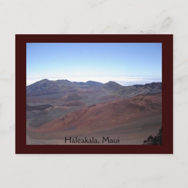 Haleakala, postal de Maui (Anverso)