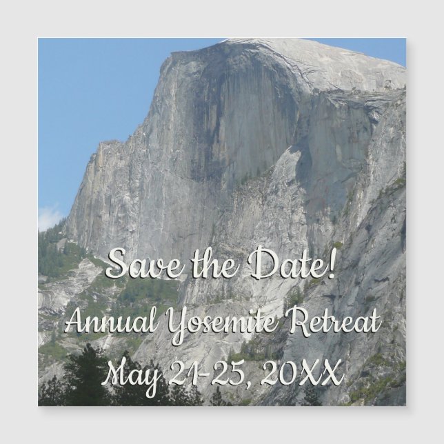 Half Dome de lado en el Parque Nacional Yosemite (Anverso)