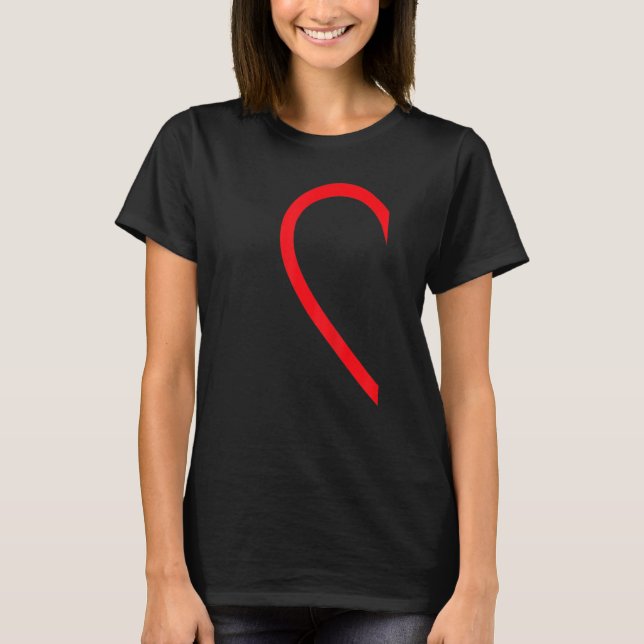 Half Heart Left Hand Side Love Couple Camisa Parej (Anverso)
