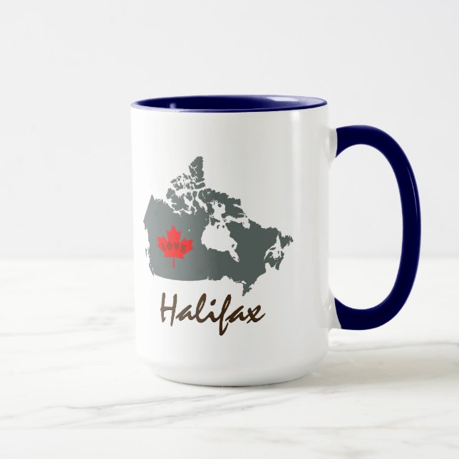 Halifax Nova Scotia Canada taza de té para café mu (Derecha)