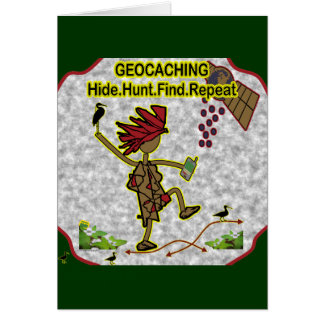 Hallazgo de la caza de la piel de Geocachnig
