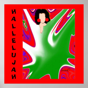 ¡Hallelujah!  Impresión de la lona