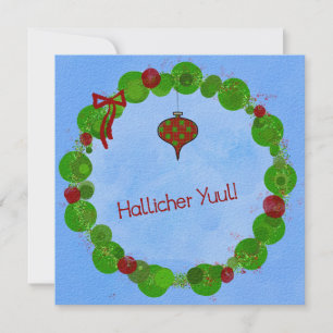 ¡Hallicher Yuul! Diseño de tarjetas de vacaciones