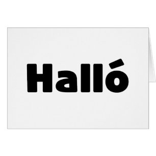Halló islandés { Hello ) Íslenska Language Card