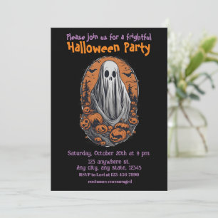 Halloween, 10 espíritus, espeluznante, invitación 
