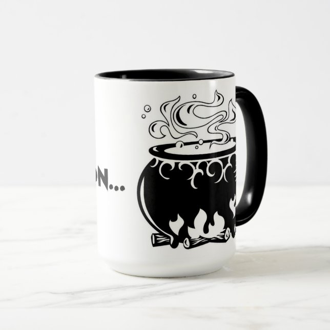 Halloween aguanta mi taza de caldero, 15 oz (Anverso derecho)