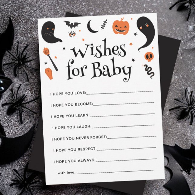 Halloween Baby Boy Shower Wire para la tarjeta de  (Subido por el creador)
