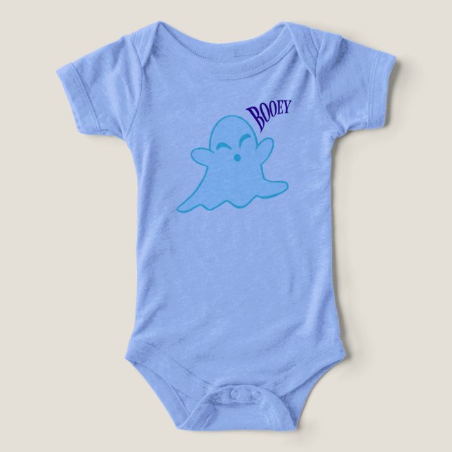 Halloween baby Tee tema del azul (Diseño delantero )