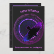Halloween Black and Purple Crow
