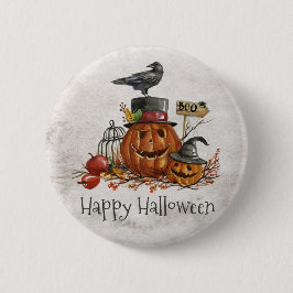 Halloween Black Bird and Pumpkins | Chapa