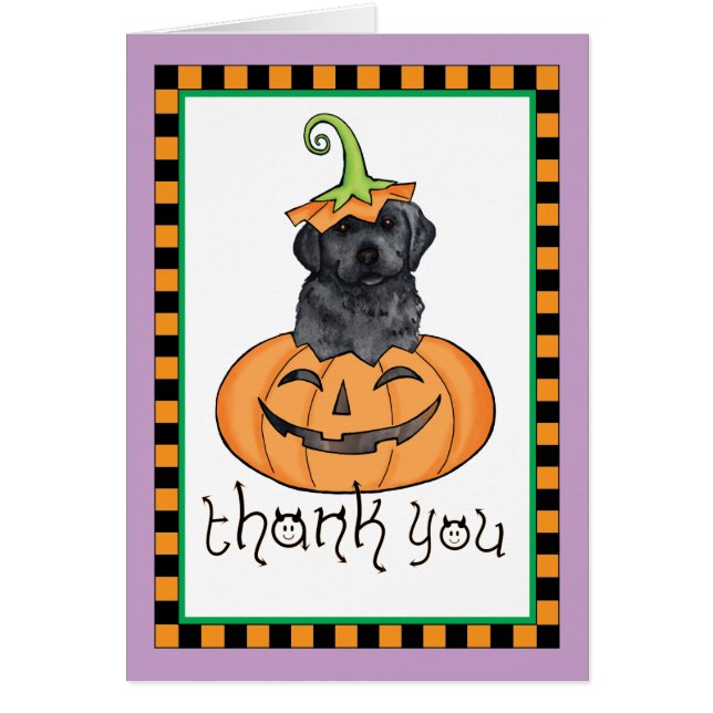 Halloween Black Lab Gracias (Frente)