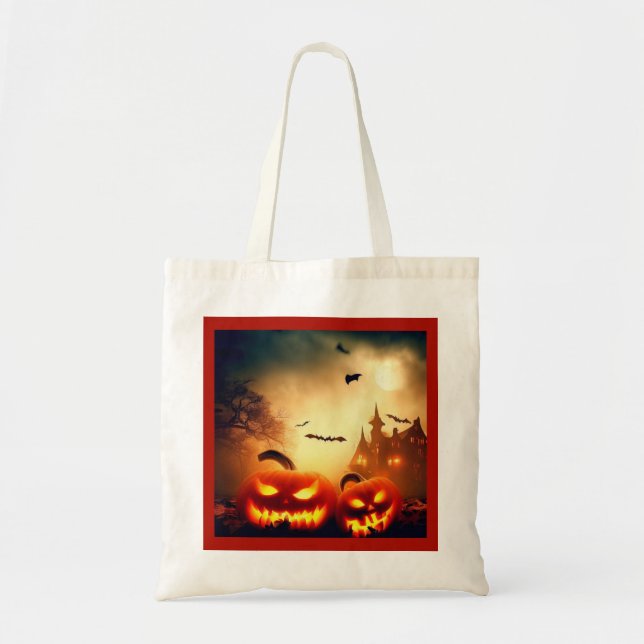 Halloween - Bolsa de tote Jack-O-Lanterns 8 (Frente)