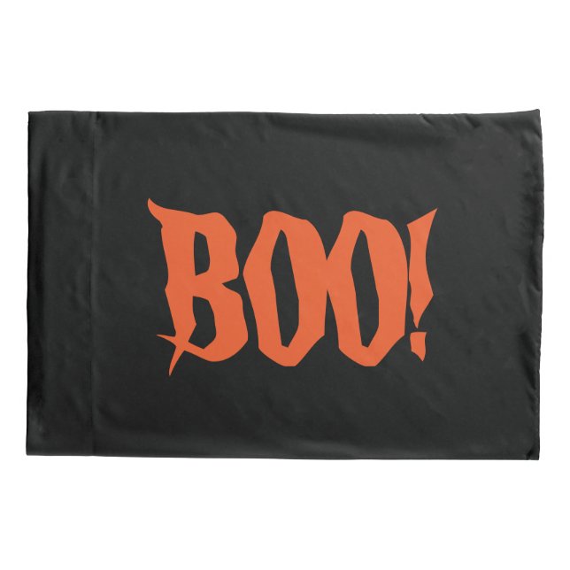 ¡Halloween BOO! Funda de cojín (Reverso)