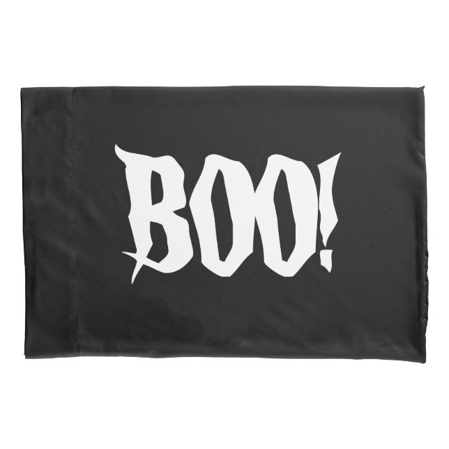 ¡Halloween BOO! Funda de cojín (Anverso)