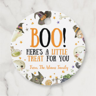 Halloween Boo Trate Para Usted Etiqueta Favor