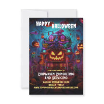 Halloween Business Promo Tarjetas de felicitación 