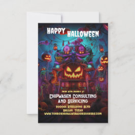 Halloween Business Promo Tarjetas de felicitación 