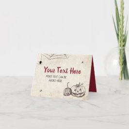 Halloween Calabaza Magia Tabla plegable Tarjeta de