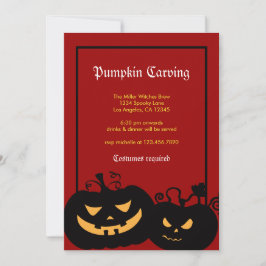 Halloween Calabaza se enfrenta a invitación de fie