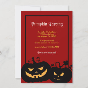 Halloween Calabaza se enfrenta a invitación de fie