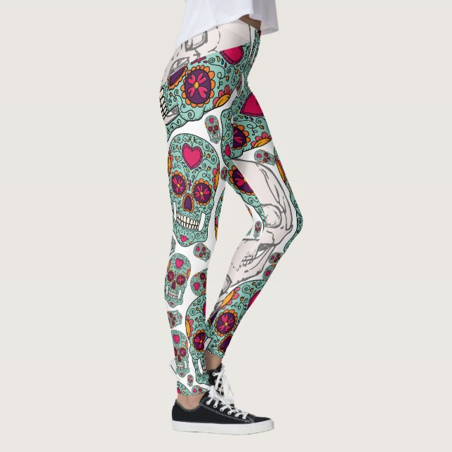 Halloween Calaveras Leggings (Derecha)
