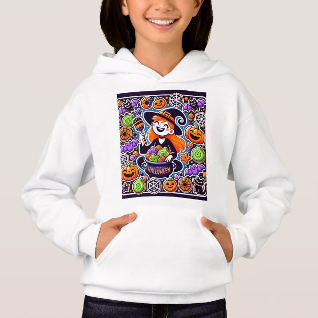 Halloween Camisas de Brujas haciendo una sonrisa (Anverso)