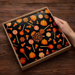 Halloween Candy Corn   Papel de tejidos de caramel