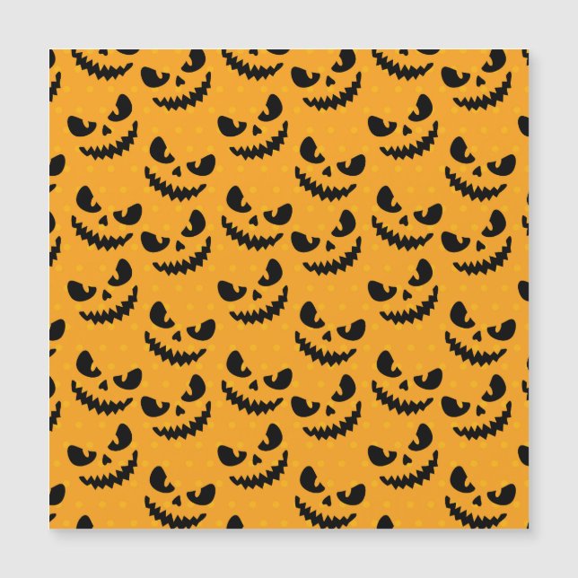 Halloween: caras de miedo, estilo vintage. (Anverso)