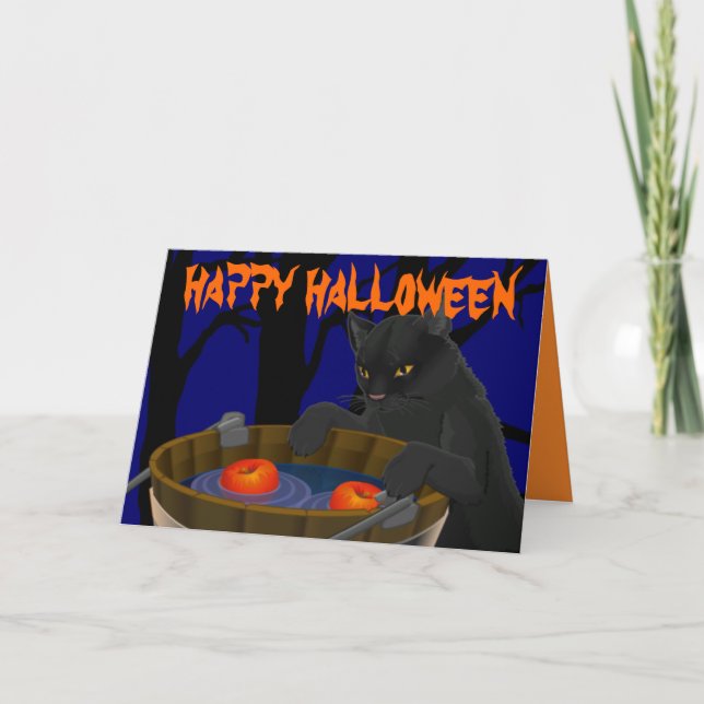 Halloween carda las tarjetas de encargo de encargo (Anverso)