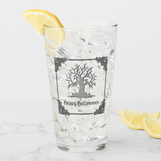 Halloween con árbol plateado (Anverso (hielo))