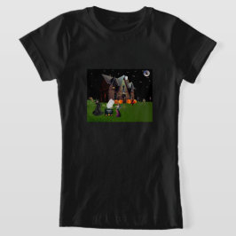 Halloween con camiseta de Chicas de amigos