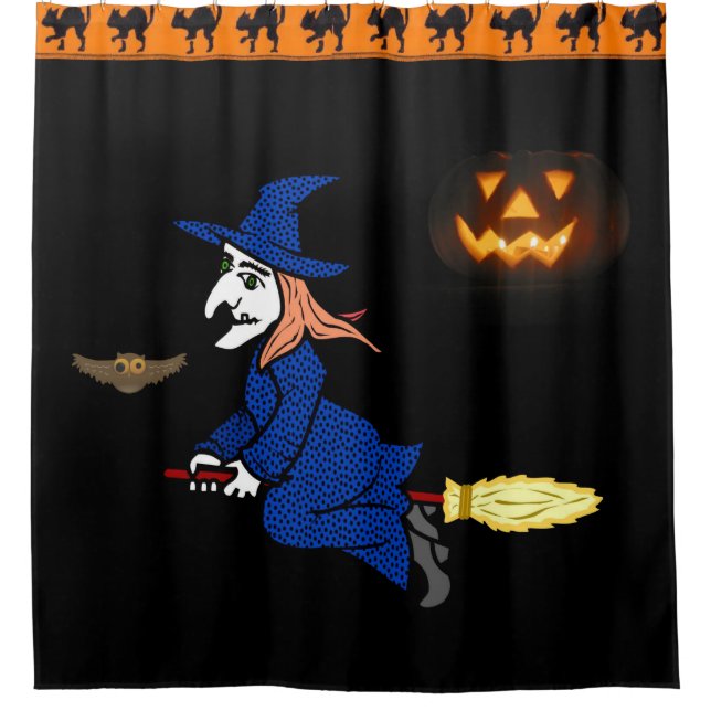 Halloween con cortina de ducha (Anverso)