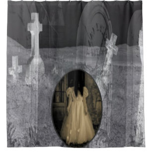Halloween con cortina de ducha