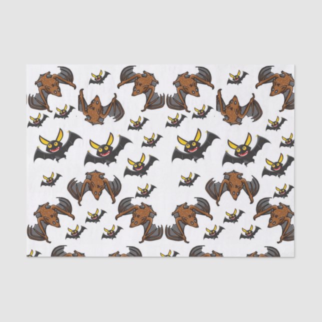 Halloween con papel de tejido decorativo (Anverso)